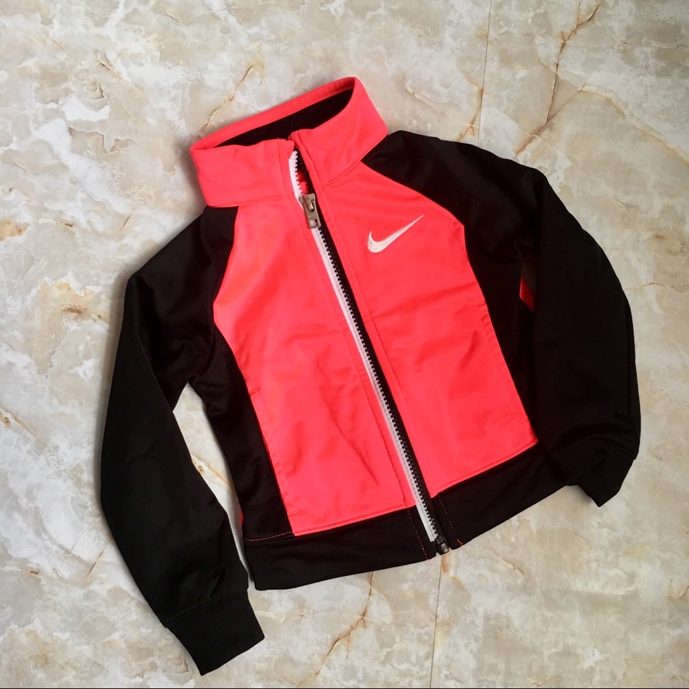 Nike Florescent Pink/Black Track Jacket, 2T